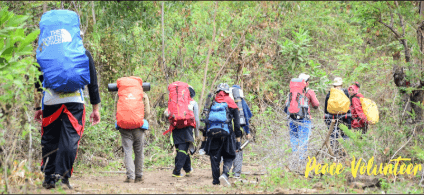 Volunteer supporting community initiatives